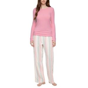 Gap Pink woman’s Pajama Set with Striped Pants